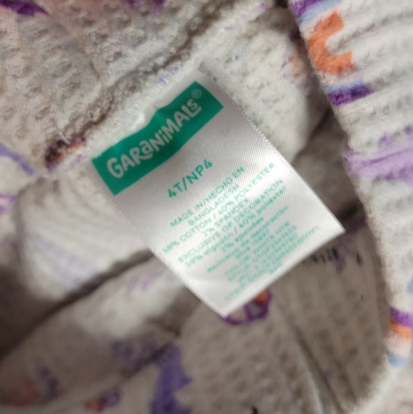 Garanimals 4T Unicorn Rainbow Pajama Joggers - Picture 3 of 3